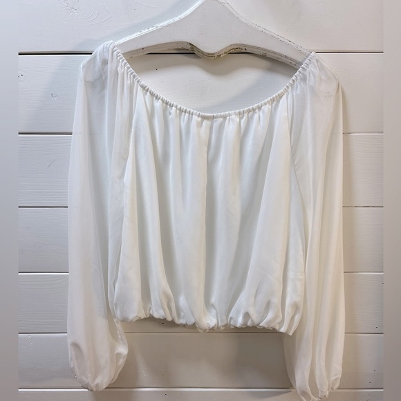 ❣️AMANDA UPRICHARD OFF-THE-SHOULDER BLOUSE – SIZE L - Picture 11 of 11